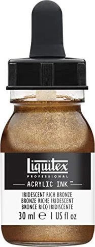 Liquitex Professional Acrylic Ink iridescent rich bronze, 30ml