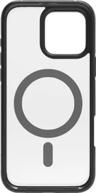 eSTUFF Infinite Helsinki Magnetic Stand Cover für Apple iPhone 16 Pro Max transparent/schwarz