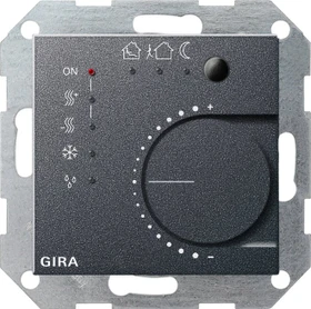 Gira KNX System 55 Stetigregler mit Tasterschnittstelle 4-fach, anthrazit