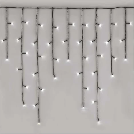 Emos Weihnachts-Eiszapfen Lichtervorhang LED 600x tageslichtweiß