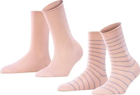 Falke Happy Stripe Socken blossom, 2 Paare (Damen)