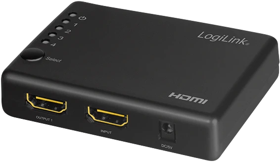 LogiLink HDMI-Splitter 1x4-Port 4K/30Hz schlank