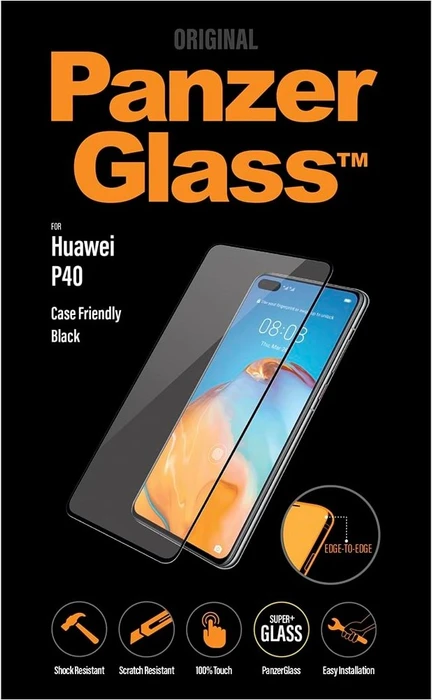 PanzerGlass Edge-to-Edge Case Friendly für Huawei P40 schwarz