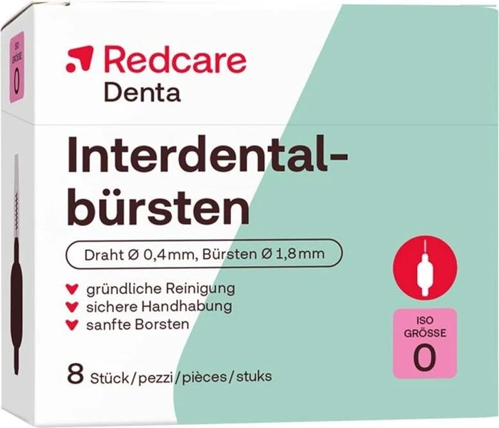 Redcare Interdentalbürsten Größe 0, 8 Stück