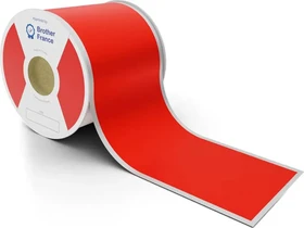 Brother Endlosetiketten, 100mm, 30m, rot, glänzend, 1 Rolle