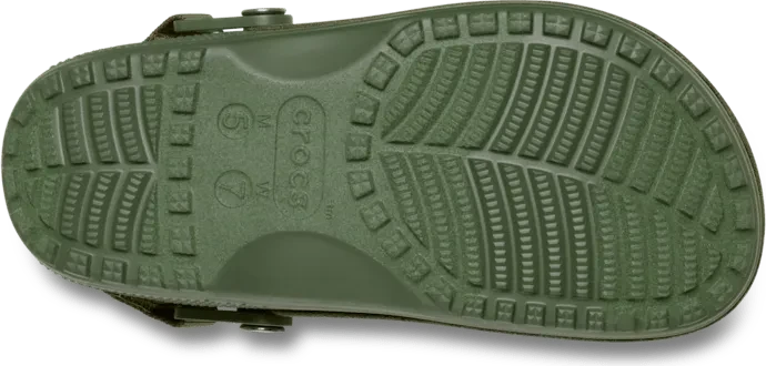 Crocs Classic Crafted Vegan Suede Clog army green