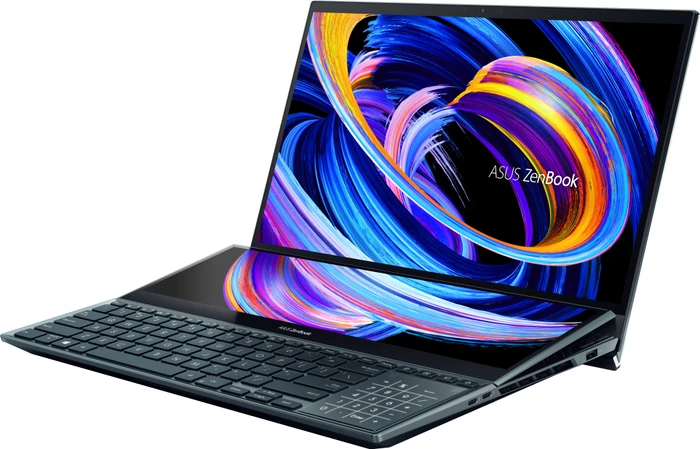 ASUS ZenBook Pro Duo 15 OLED UX582ZW-H2004X, Celestial Blue, Core i9-12900H, 32GB RAM, 1TB SSD, GeForce RTX 3070 Ti, DE