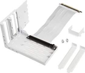 Lian Li Riser Card, inkl. PCI-Slot Blende für Lian Li, gewinkelt, PCIe 4.0, 200mm, weiß