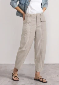 Street One Karlie High Waist Barrel Hose clay sand (Damen)
