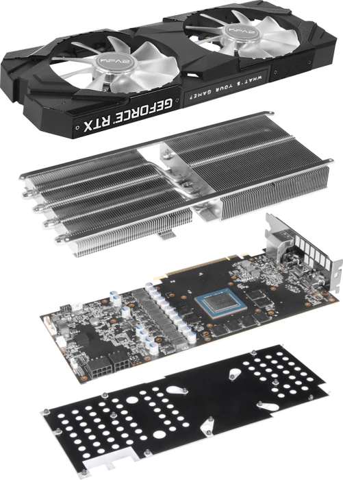 KFA2 GeForce RTX 2070 EX OC, 8GB GDDR6, HDMI, USB-C, 3x DP