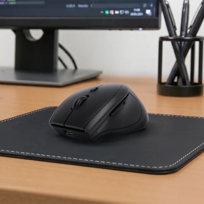 Speedlink Snappy Rechargeable Silent Wireless Mouse, schwarz, USB