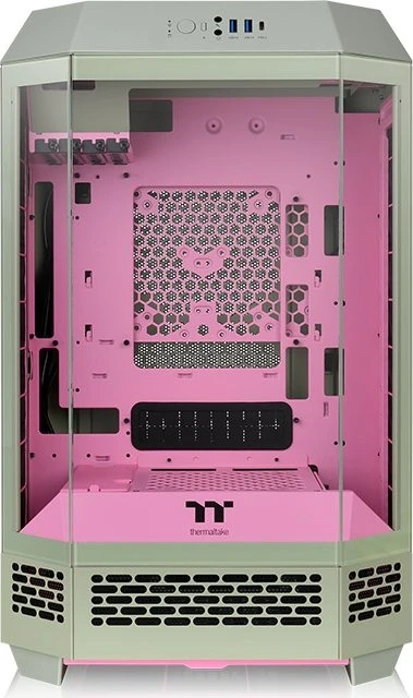 Thermaltake The Tower 300 Matcha Plum, grün, Glasfenster