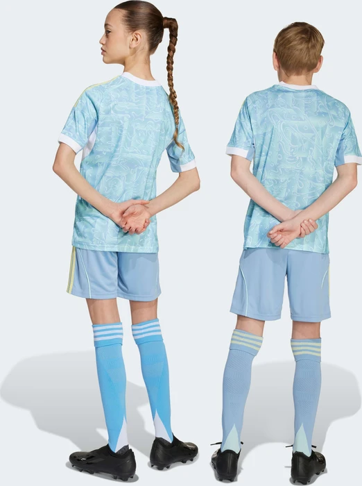 adidas Juventus Turin 2025/2026 Auswärtsshorts ash blue (Junior)