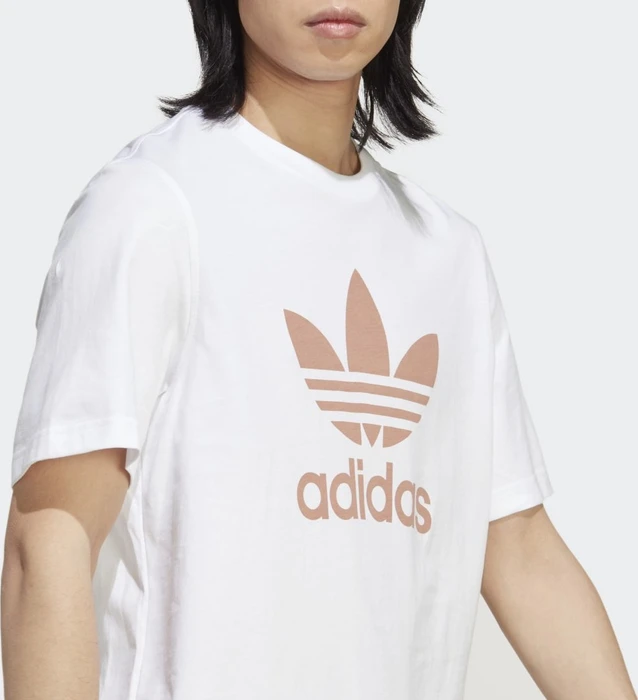 adidas Adicolor Classics Trefoil T-Shirt kurzarm white/clay strata (Herren)