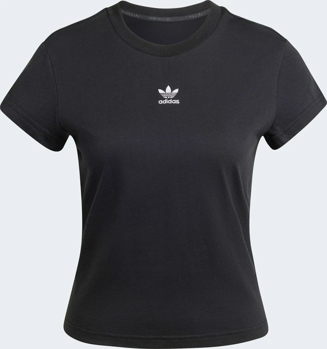 adidas Essentials Slim T-Shirt kurzarm schwarz (Damen)
