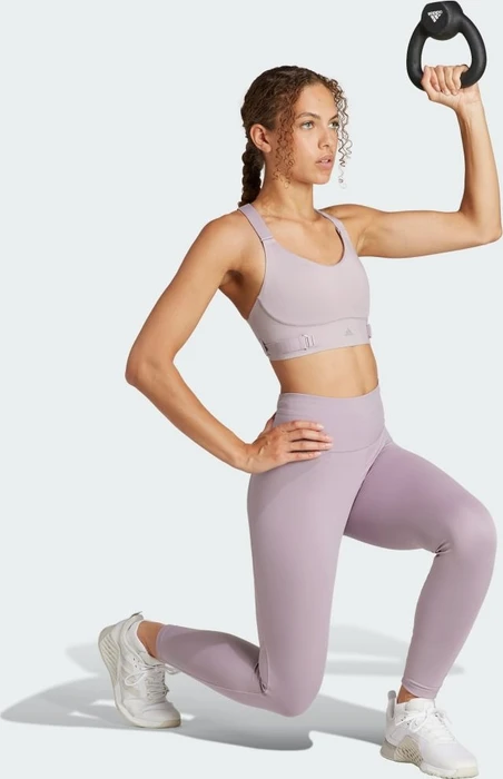 adidas FastImpact Luxe Run High-Support Sport-BH preloved fig (Damen)