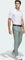 adidas Ultimate365 Tapered Golf Hose lang silver green (Herren) Vorschaubild