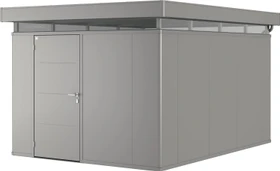 Biohort CasaNova 3x4 Gerätehaus Türanschlag links quarzgrau-metallic