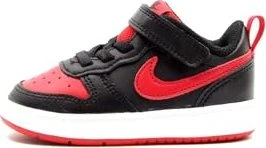 Nike Court Borough Low 2 black/white/university red (Junior)