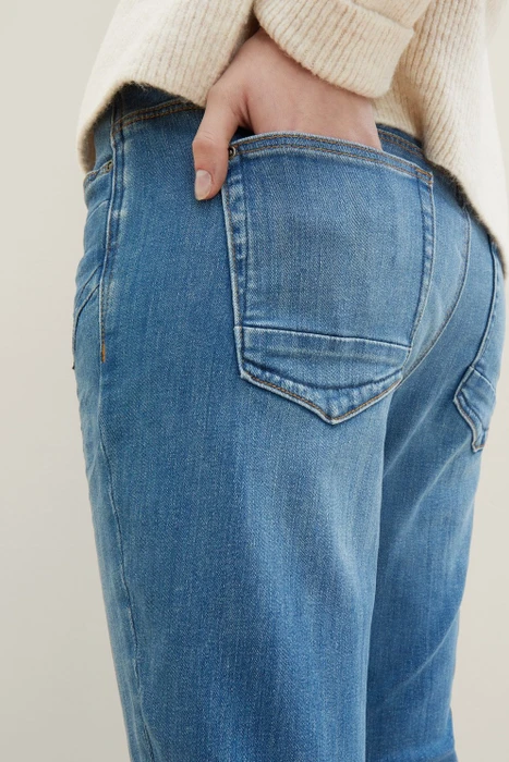 Tom Tailor Tapered Jeans Jeans used mid stone blue denim (Damen)