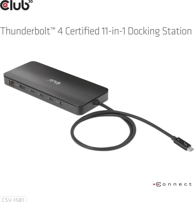 Club 3D 11-in-1 Docking-Station, Thunderbolt 4 [Stecker]