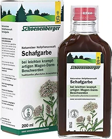 Salus Schoenenberger Schafgarbe Naturreiner Heilpflanzensaft, 200ml