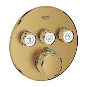 Grohe Grohtherm SmartControl Thermostat mit 3 Ventilen cool sunrise gebürstet