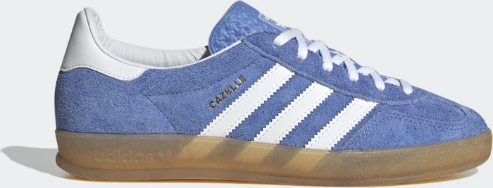 adidas Gazelle Indoor blue fusion/cloud white/gold metallic (Damen)