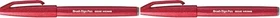 Pentel Brush Sign Pen SES15C rot, 10er-Pack
