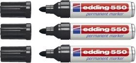 edding 550 Permanentmarker schwarz, 3er-Pack