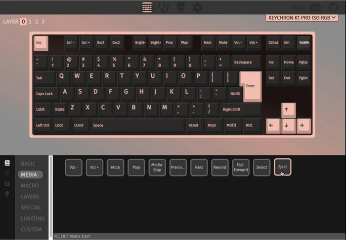Keychron K1 Pro, schwarz/blau, LEDs RGB, hot-swap, Gateron LOW PROFILE 2.0 RED, USB/Bluetooth, DE