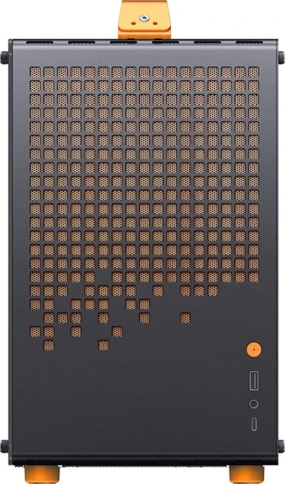 Jonsbo Z20 Orange Black, schwarz/orange, Glasfenster