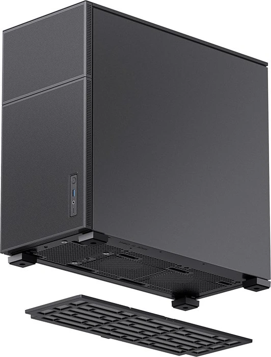 Jonsbo D41 Mesh Black, schwarz, Glasfenster