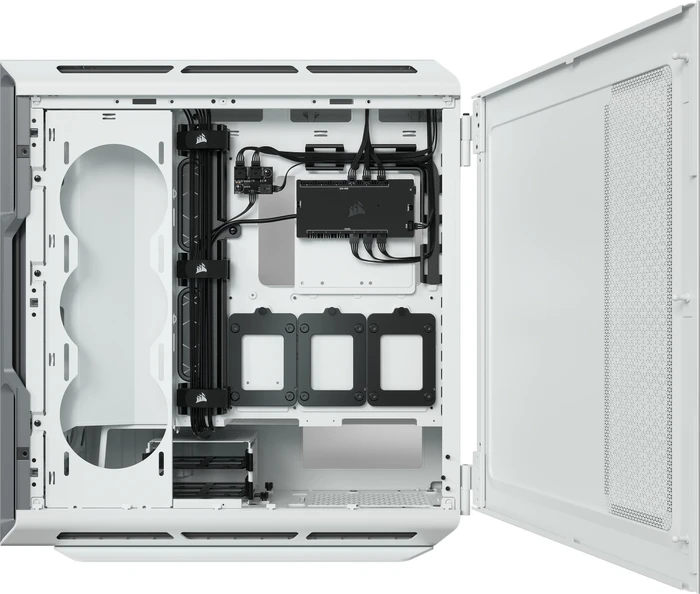 Corsair iCue 5000T RGB TG, weiß, Glasfenster