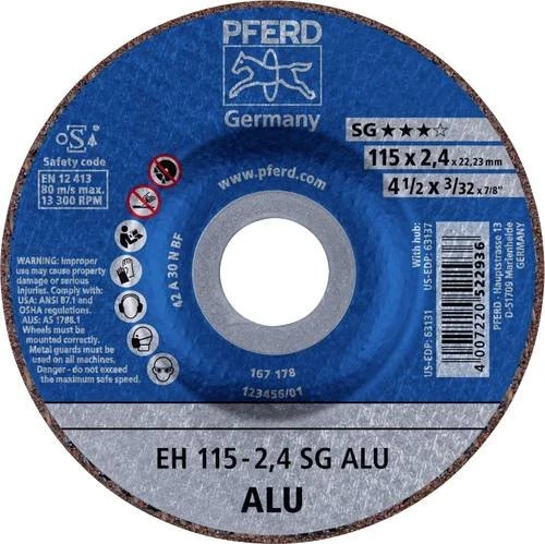 Pferd EH 115-2.4 SG ALU Trennscheibe, 115x2.4x22.23mm, 25 Stück