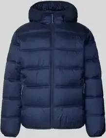 Tommy Hilfiger Logo Puffer Hood Jacke dark night navy (Herren)