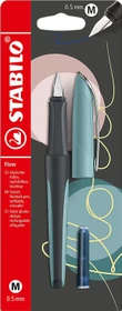 STABILO Flow MODERN OFFICE schwarz/pastelltürkis, rechte Hand, mittel