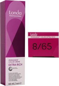 Londa Professional Permanent Color Crème 8/65 hellblond violett-rot, 60ml