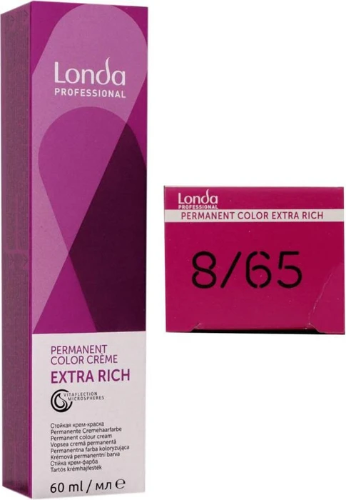 Londa Professional Permanent Color Crème 8/65 hellblond violett-rot, 60ml