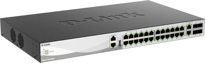 D-Link DMS-3130 Rackmount 2.5G Managed Switch, 26x RJ-45, 4x SFP28, 740W PoE+