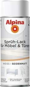 Alpina Farben Sprüh-Lack für Möbel & Türen seidenmatt weiß, 400ml