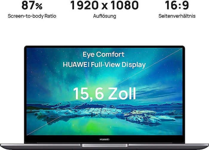 Huawei MateBook D 15 (2020) MateBook D 15 (2020), Space Grey, Core i3-10110U, 8GB RAM, 256GB SSD, DE