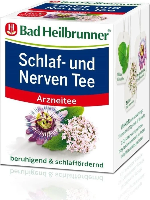 Bad Heilbrunner Schlaf- & Nerven Tee Beutel, 8 Stück