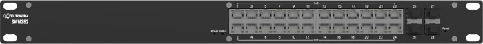 Teltonika SWM Rackmount Gigabit Managed Switch, 24x RJ-45, 4x SFP, 300W PoE+
