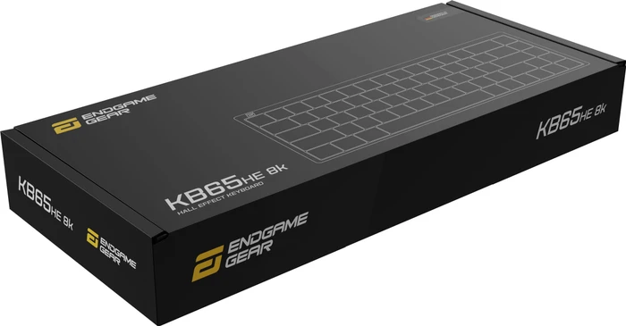 Endgame Gear KB65HE 8k Hall Effect Gaming Tastatur, schwarz, LEDs RGB, Raesha Silent Magnetic, USB, DE