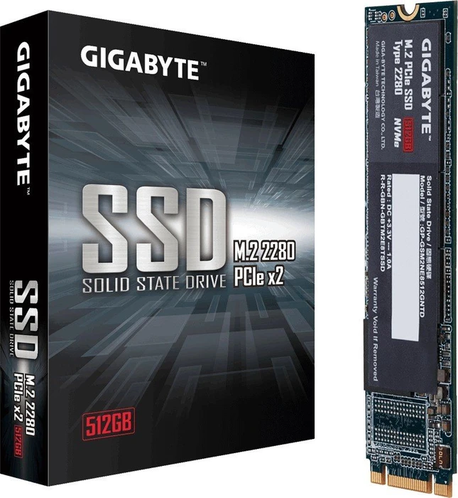 GIGABYTE M.2 PCIe SSD Type 2280 512GB, M.2 2280 / B-M-Key / PCIe 3.0 x2