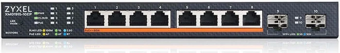 Zyxel XMG1915-10EP Desktop 2.5G Smart Switch, 8x RJ-45, 2x SFP+, 130W PoE++