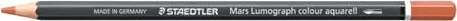Staedtler Mars Lumograph colour aquarell 104 Aquarellstift hellbraun, Kartonetui, 6er-Pack