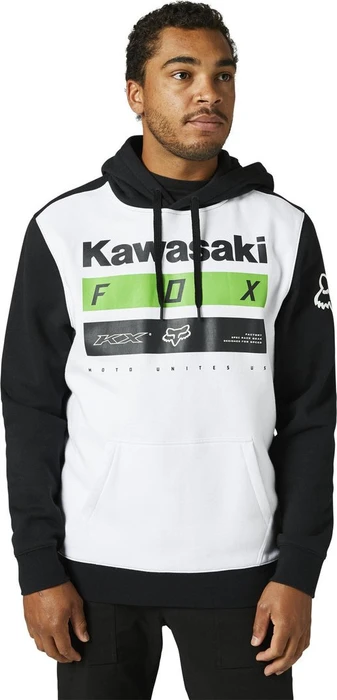 Fox Racing Fox x Kawasaki Stripes Hoodie schwarz/weiß (Herren)