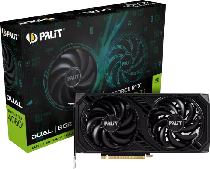Palit GeForce RTX 4060 Ti Dual, 8GB GDDR6, HDMI, 3x DP